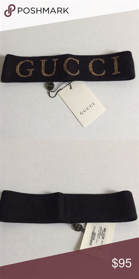 gucci headband black and gold